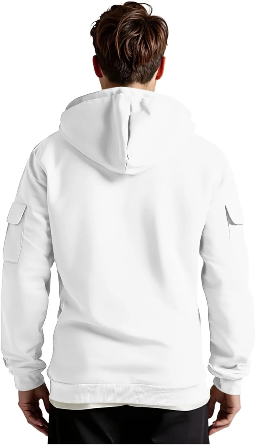 Толстовка с капюшоном Quarter Zip Vintage Cargo с несколькими карманами — фото 3