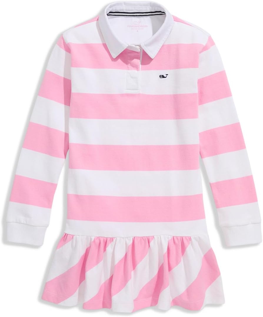 

Платье Vineyard Vines Kids Rugby Dress, цвет Stripe Cotton Candy