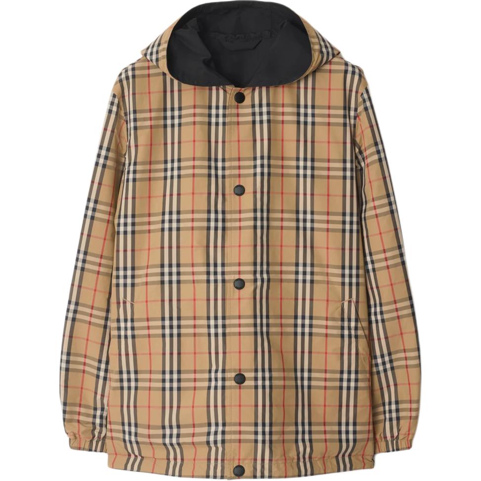 

Burberry Реверсивная клетчатая куртка в винтажном стиле, Beige