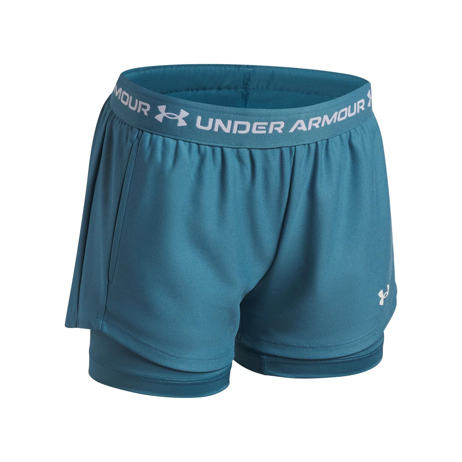 Детские шорты с принтом Tech Play Up 2-in-1 Under Armour, Konigsblau Weiss — фото 3