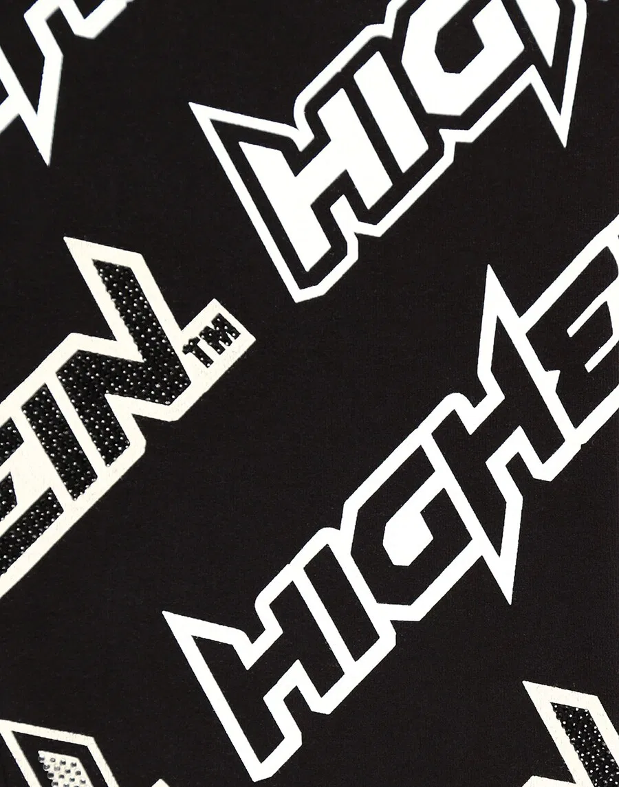 Леггинсы Philipp Plein Slim fit 'Space' черного цвета — фото 3