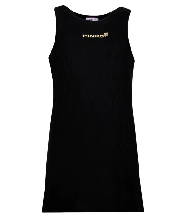 Детское платье для девочек с длинным рукавом Vestito Pinko Up, черный
