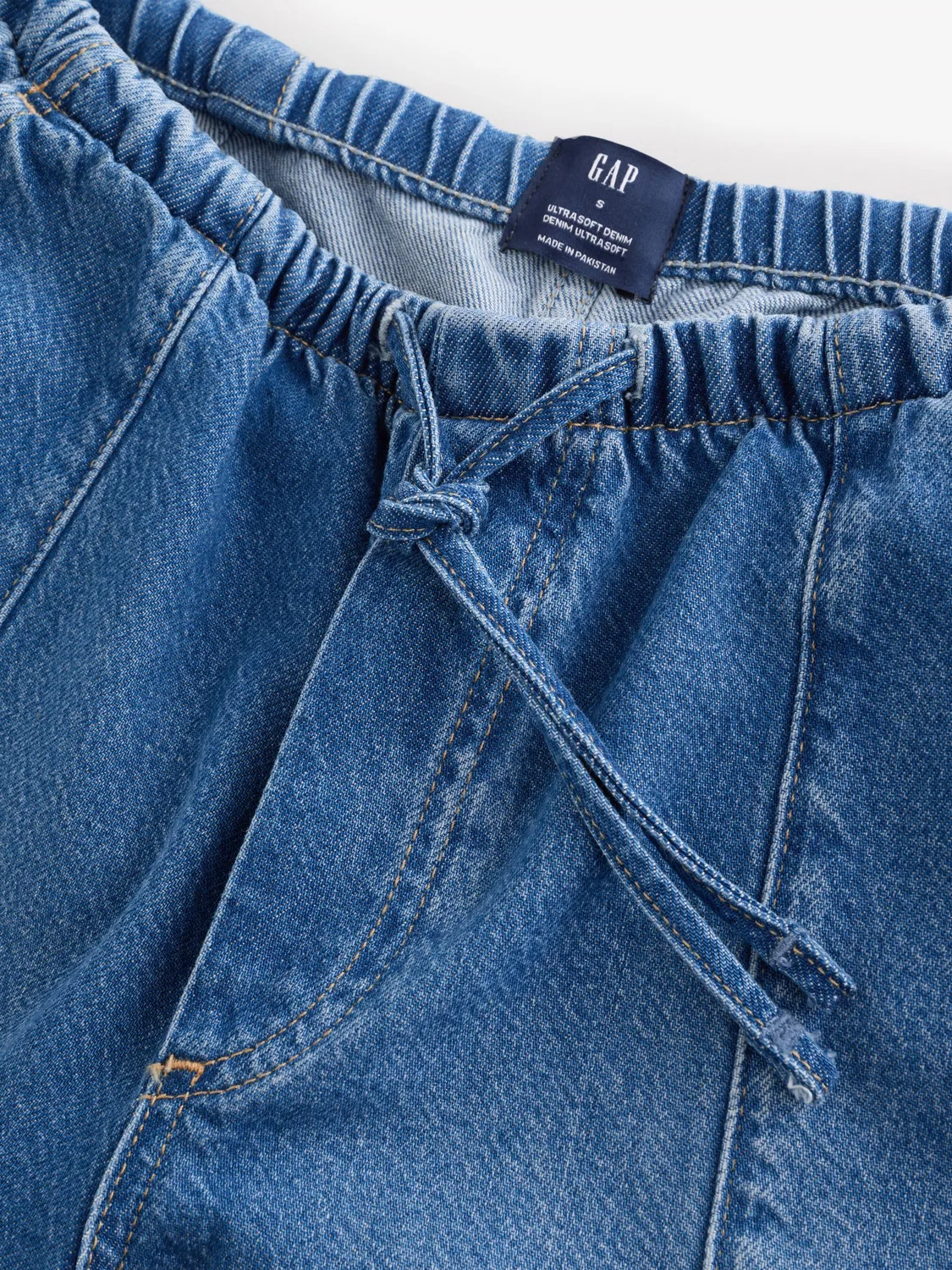 Джинсы мешковатые Gap Medium Wash Mid Rise UltraSoft Easy Seamed Baggy, Medium Wash — фото 3