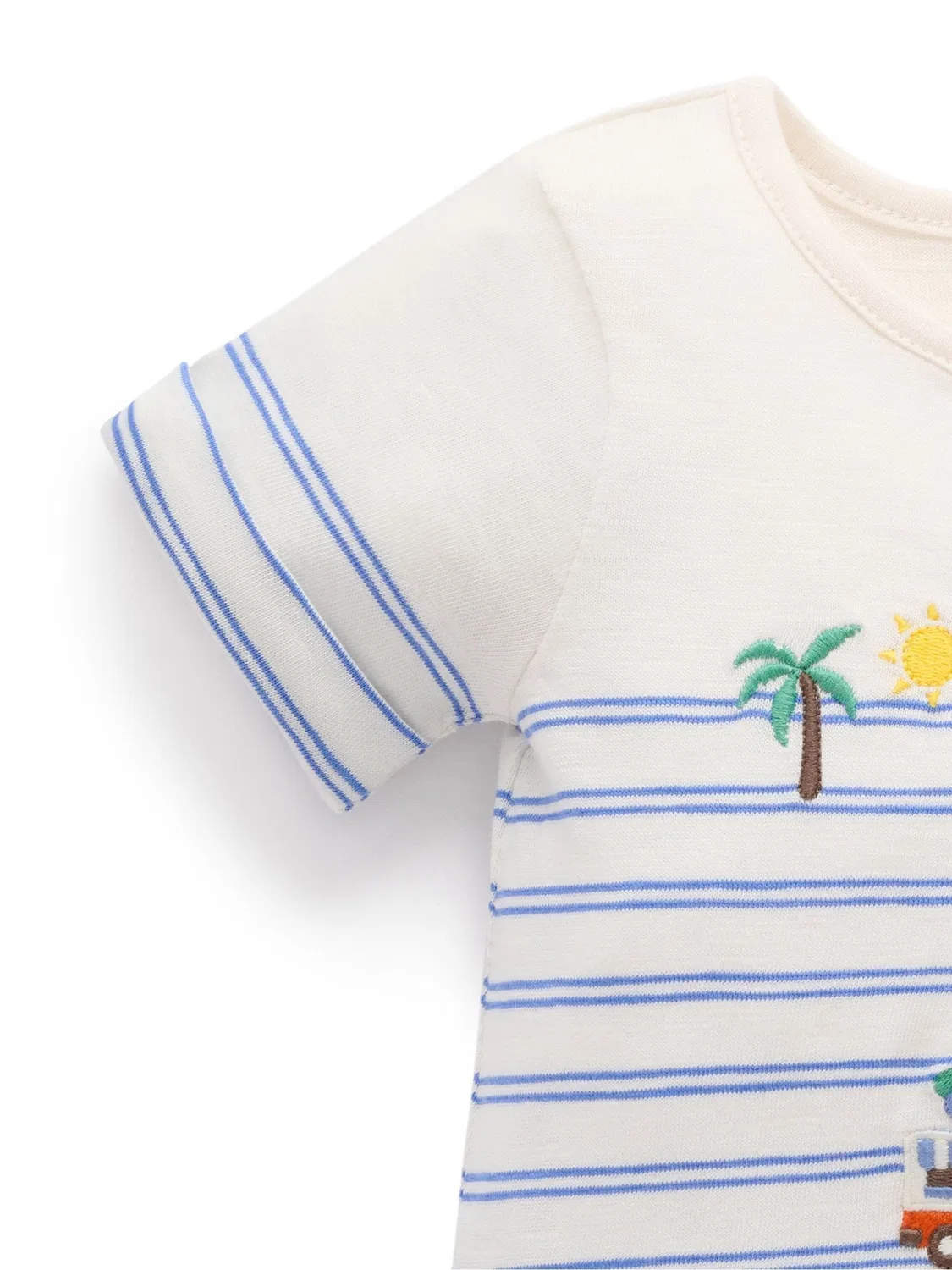 Комбинезон Resort Growsuit Purebaby, синий — фото 4
