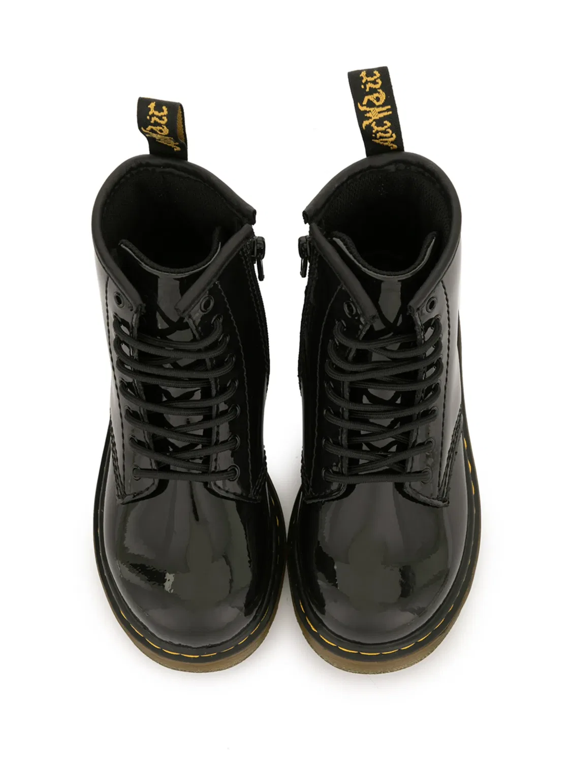 Резиновые сапоги на шнуровке черного цвета Dr. Martens, черный — фото 3