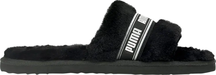 Сандалии Puma Wmns Fluff Slide Black, черный