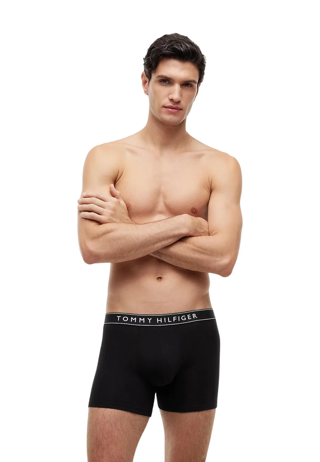 Мужские трусы-боксеры хлопковые 5P TRUNK WB Tommy Hilfiger, Black — фото 2