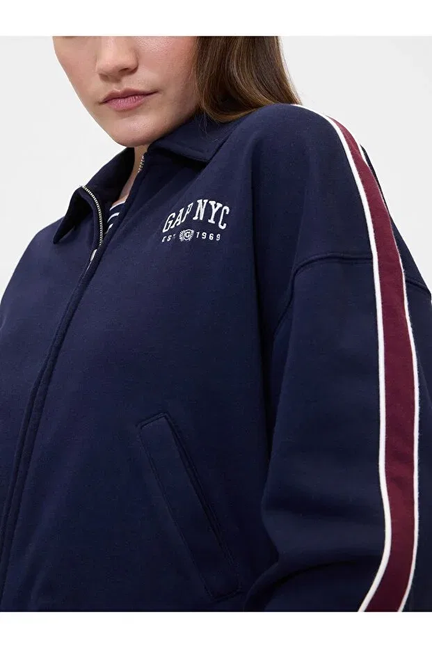 Женские свитшот с принтом Gap, Navy Blue-001 — фото 3