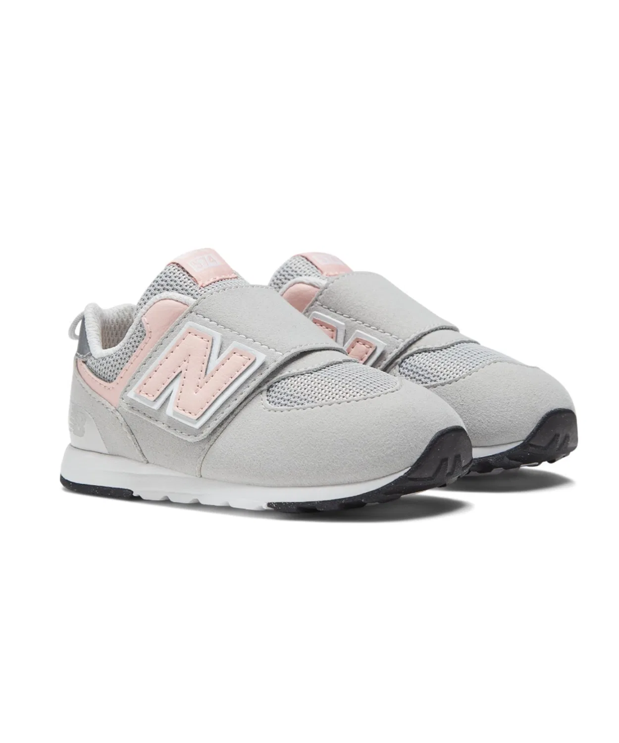 Детские кроссовки с липучками 574 NEW-B Hook & Loop New Balance, Pink — фото 2