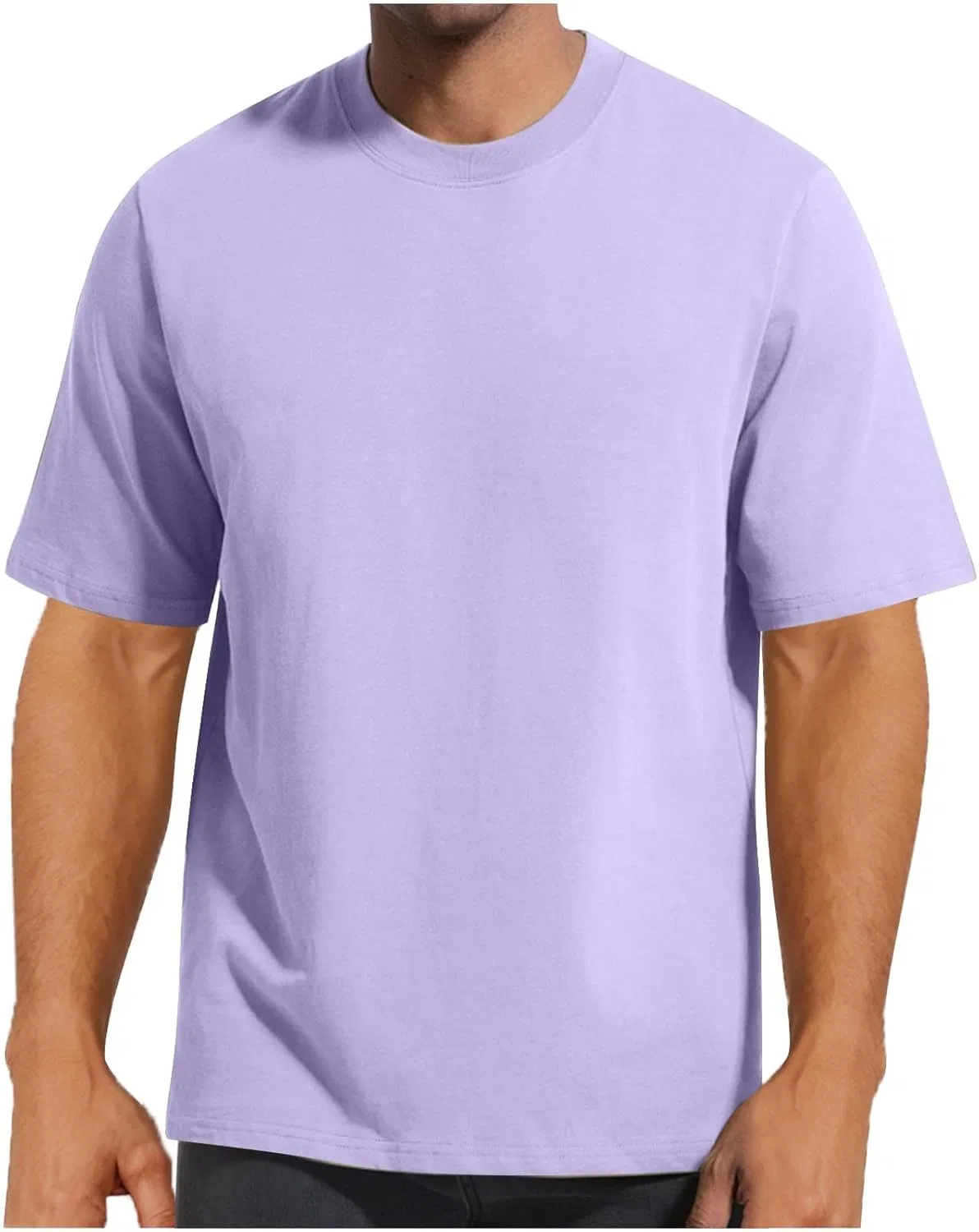 Мужская хлопковая футболка с круглым вырезом, Regular Fit, Purple