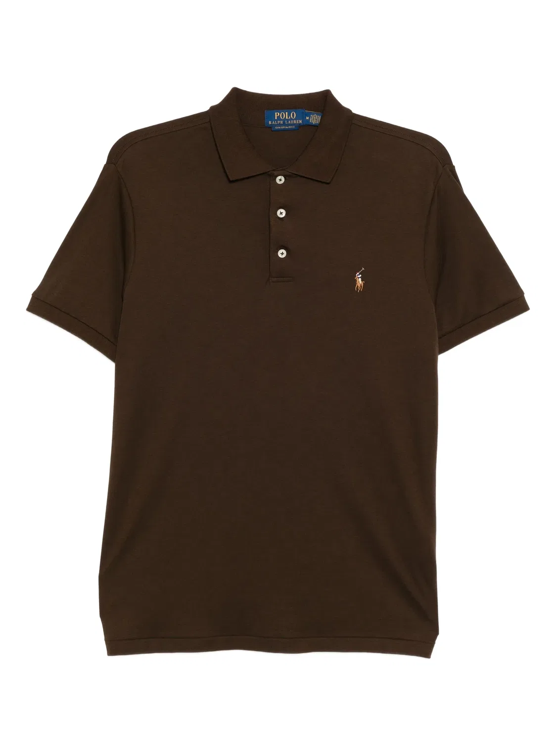 Рубашка‑поло коричневая, хлопок Polo Ralph Lauren, коричневый