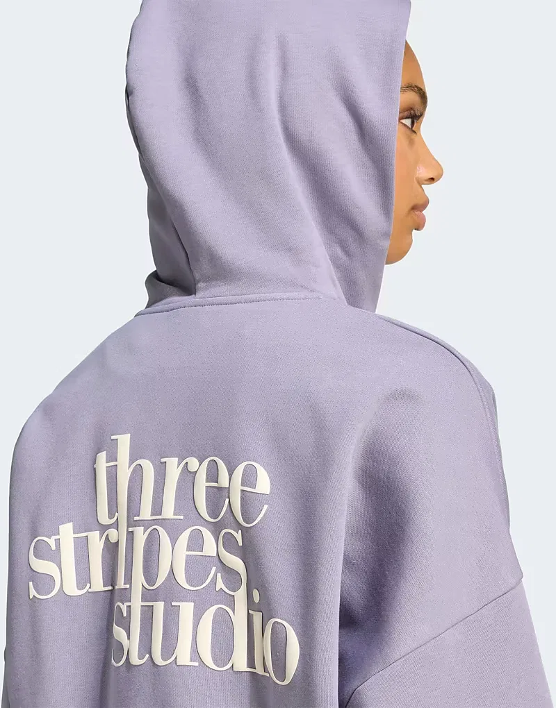 Спортивная куртка Adidas Performance с тремя полосками, модель Studio, серый — фото 3