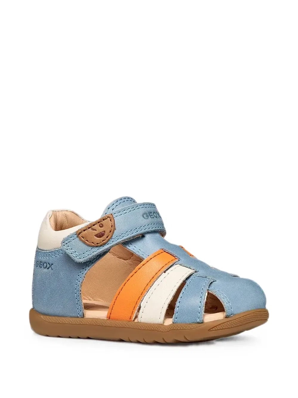 Сандалии с сенсорной застежкой из кожи Geox Kids, синий
