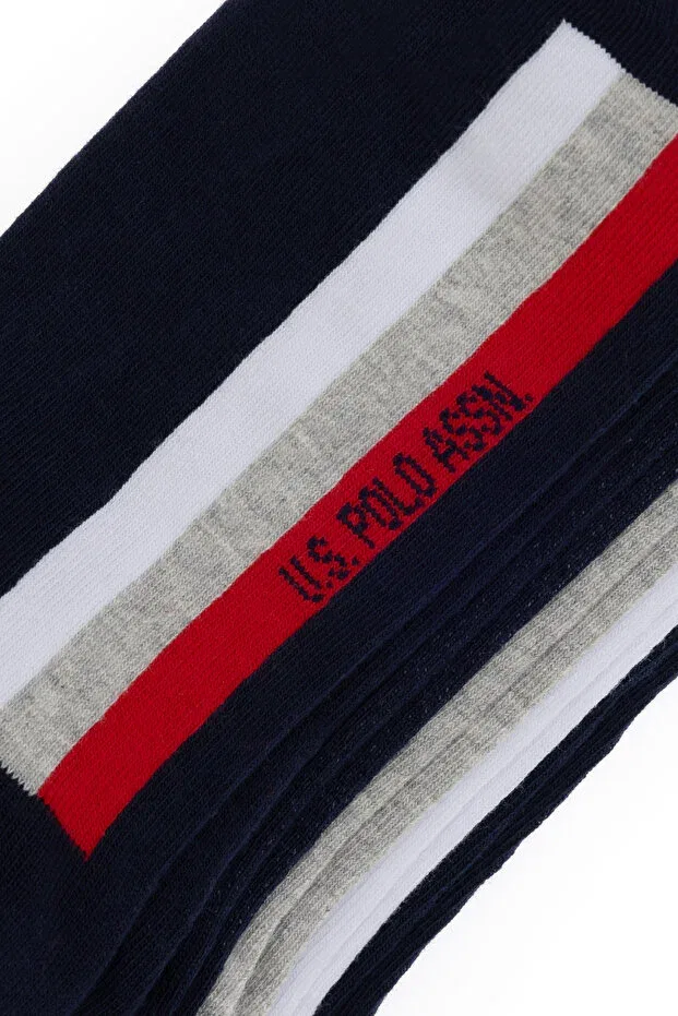 Мужские носки хлопковые 5 шт. U.S. Polo Assn., Navy Blue — фото 3