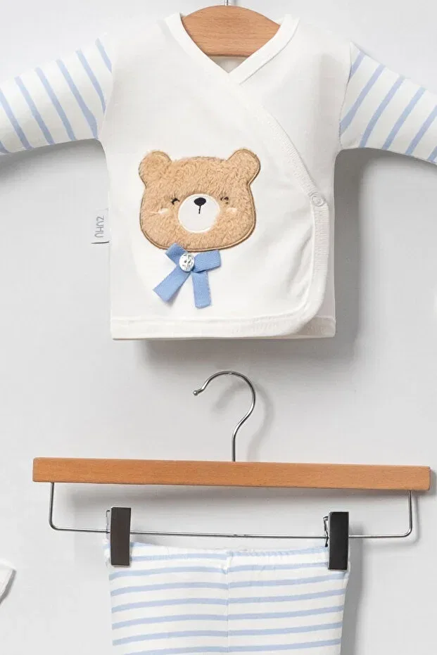 Детский комплект одежды для новорожденных с принтом Boxed Male Neu Kids, Blue — фото 2