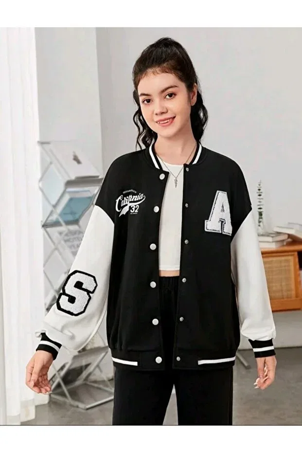 Детская куртка для девочек с принтом College Mcn Store, Black
