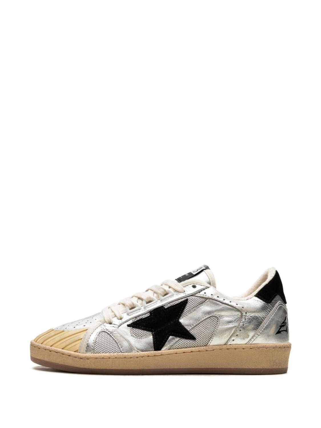 Golden Goose кроссовки Ball-Star "Silver/Black", серый — фото 2