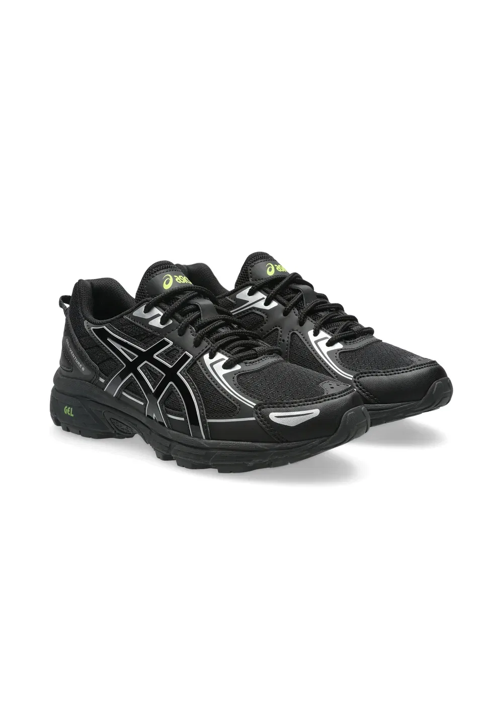 Кроссовки Gel-Venture 6 gs Asics Sportstyle, Black Lime Zest — фото 2