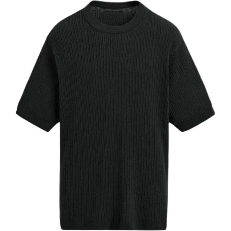 Мужской свитер с круглым вырезом Moderate, ZARA, Black