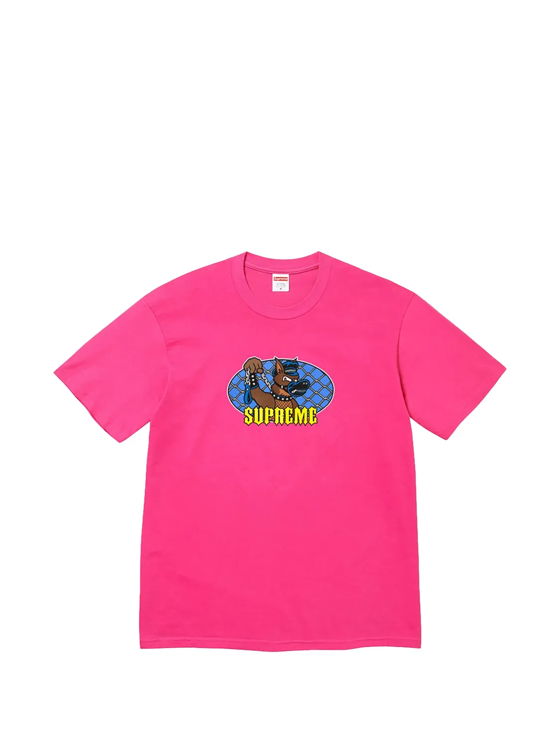 Футболка с графичным принтом Supreme, розовый