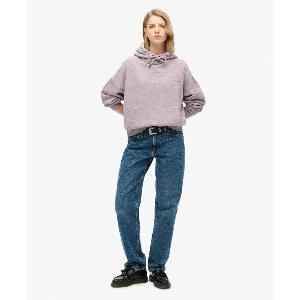 Женское худи с принтом Logo Essential Superdry, Rosa — фото 3