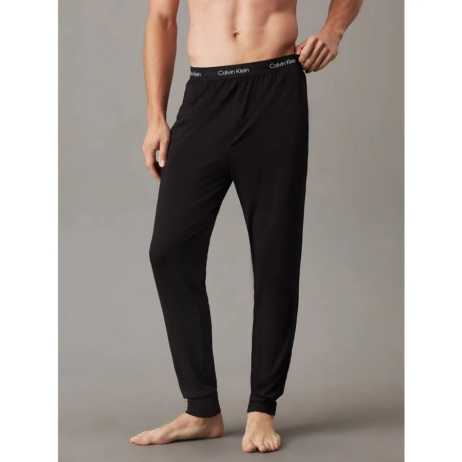 Мужские спортивные штаны с эластичным поясом и логотипом, Slim Fit, Calvin Klein, Серый