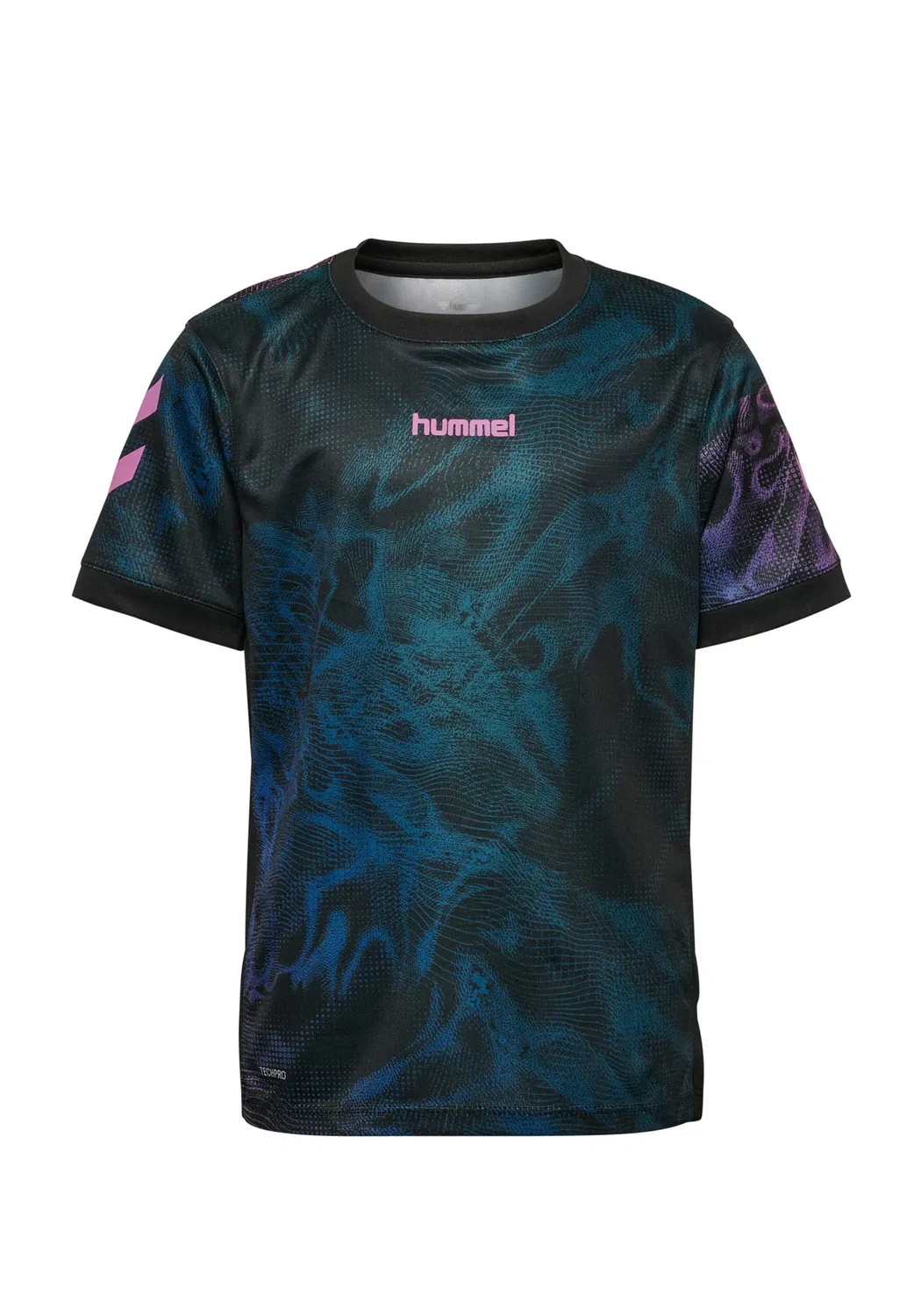 Футболка с принтом Hmlblaze club 26, детская, унисекс Hummel, Black Pink