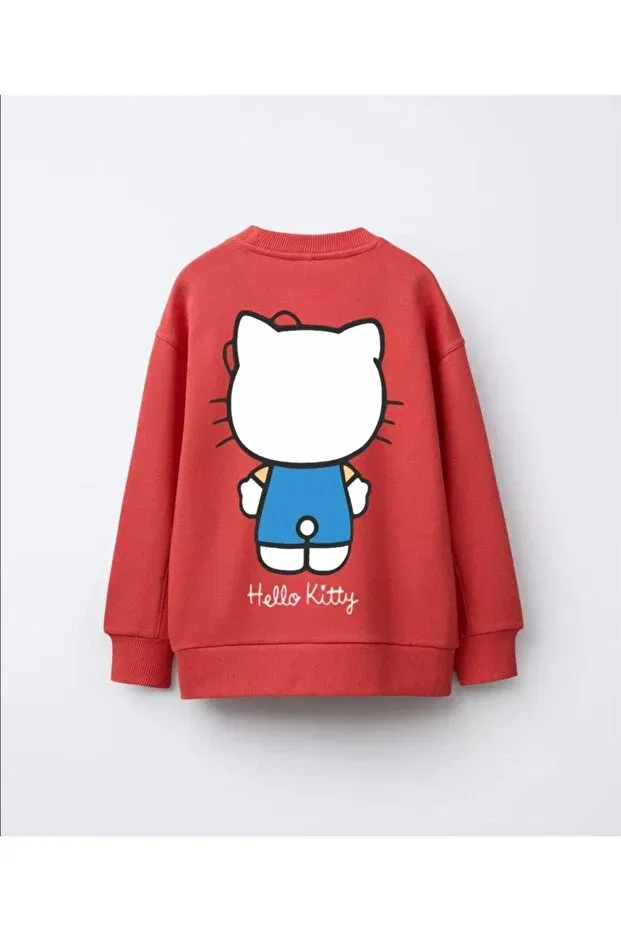 Детские свитшот для девочек хлопковый Daisydolly, Red — фото 2