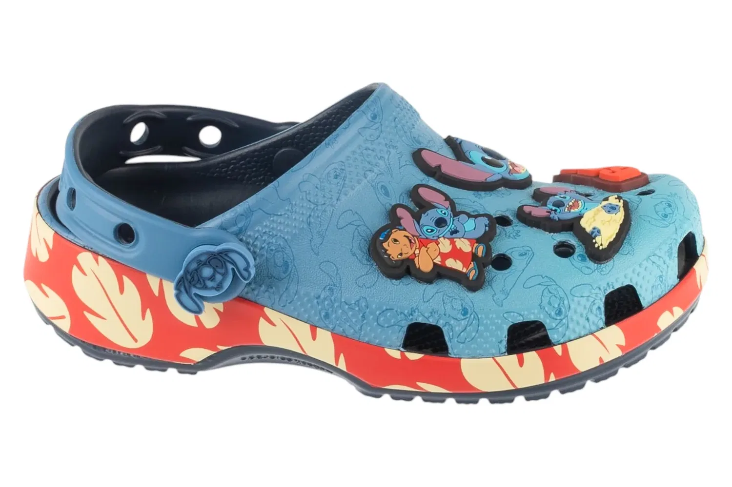 Сабо детские с принтом Stitch Crocs, синий