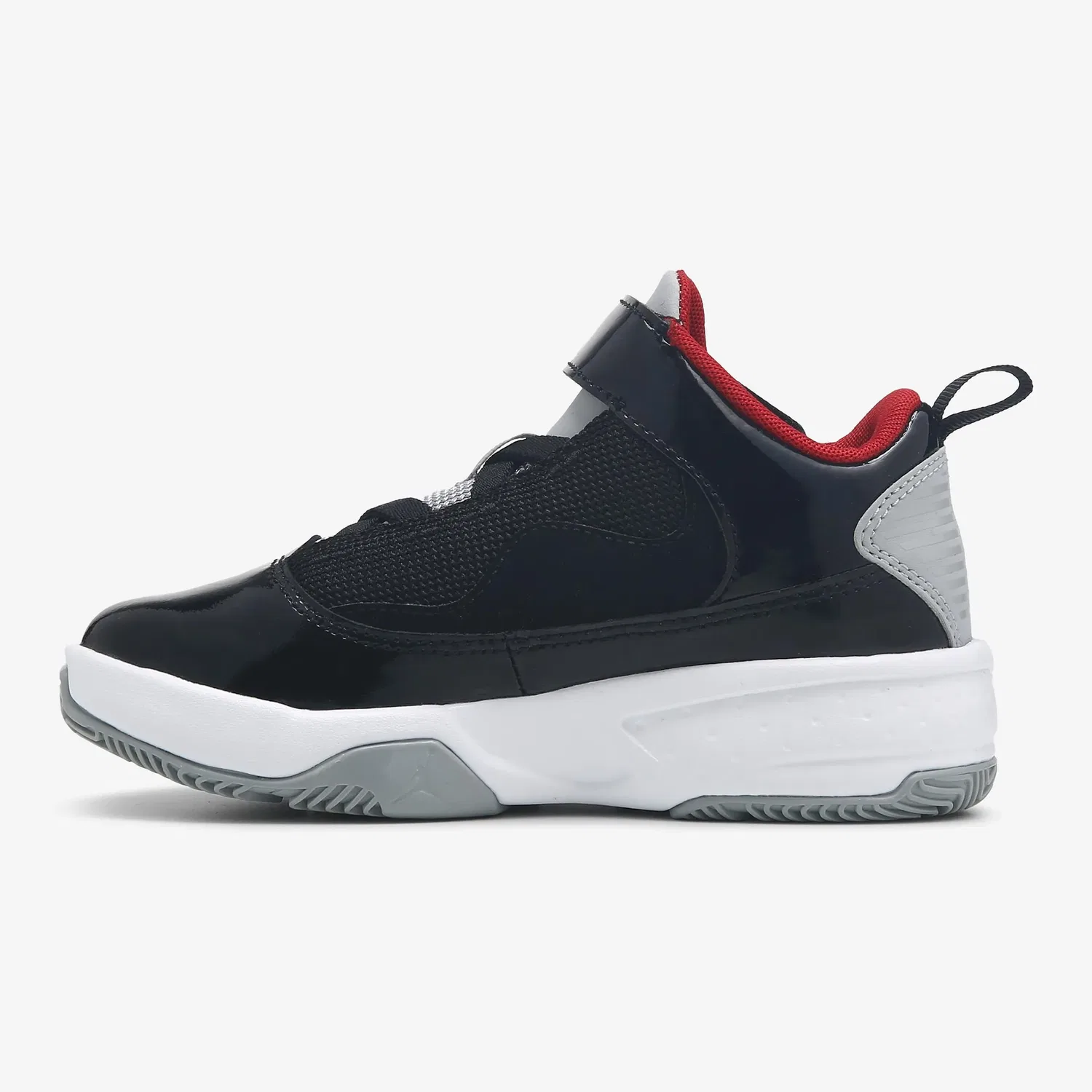 Детские высокие кроссовки Max Aura 2 Jordan, Black/Gym Red-White — фото 2