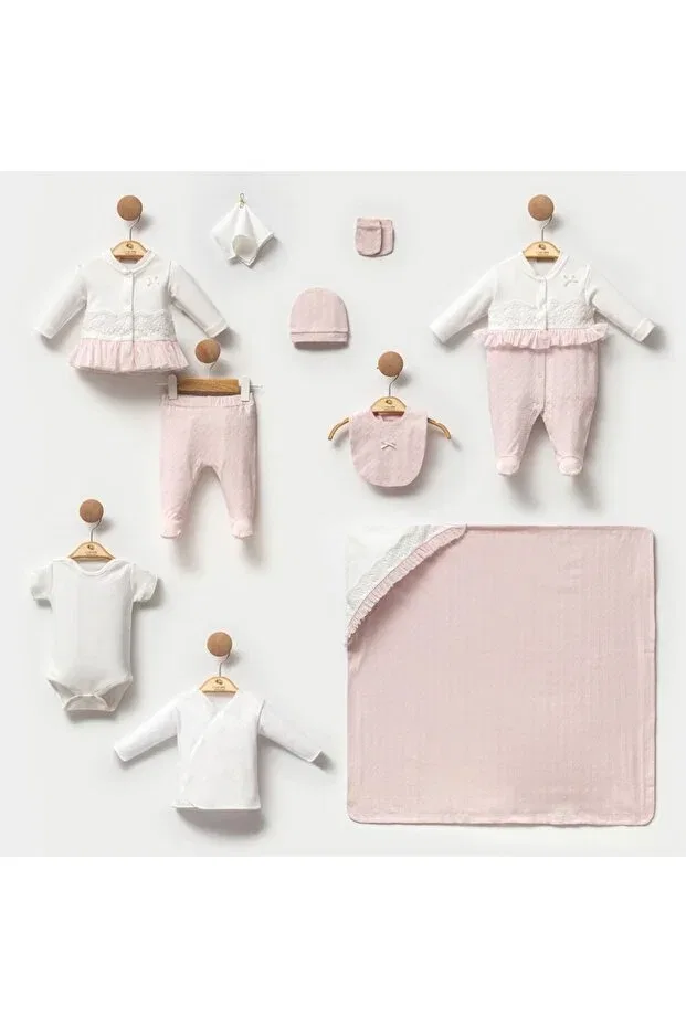 Детский комплект одежды для новорожденных девочек хлопковый Lora Bliss, Pink