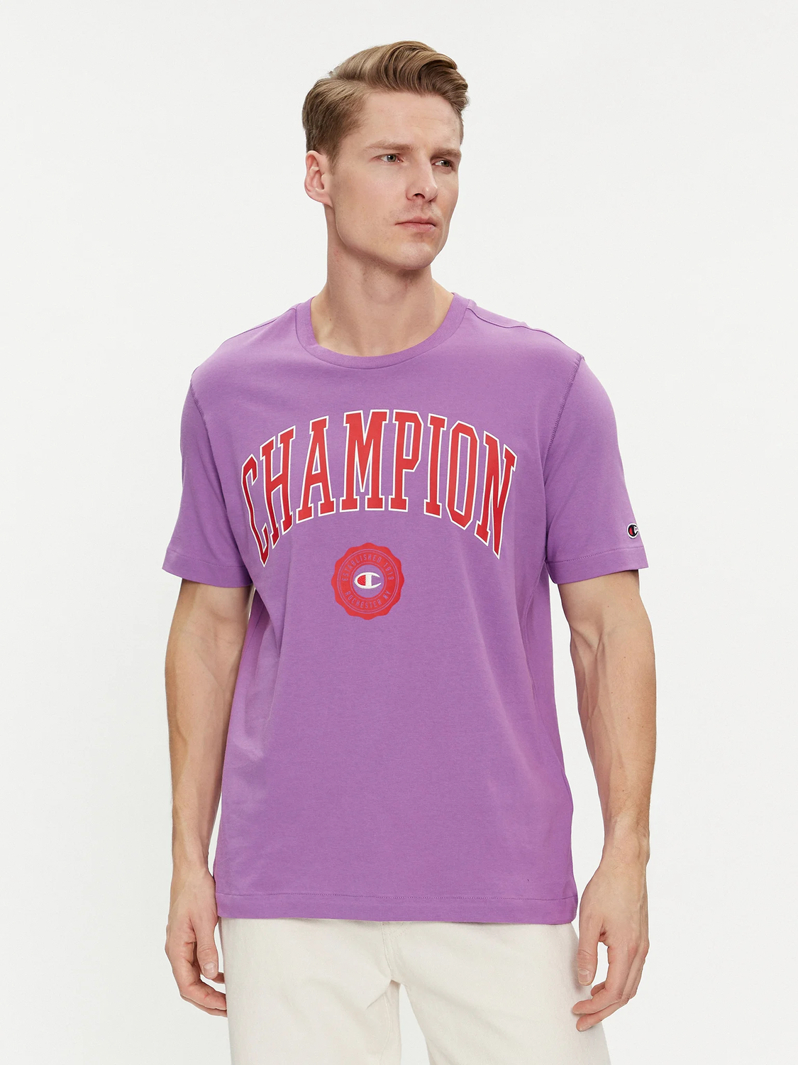 

Футболка Champion Comfort Fit, фиолетовый