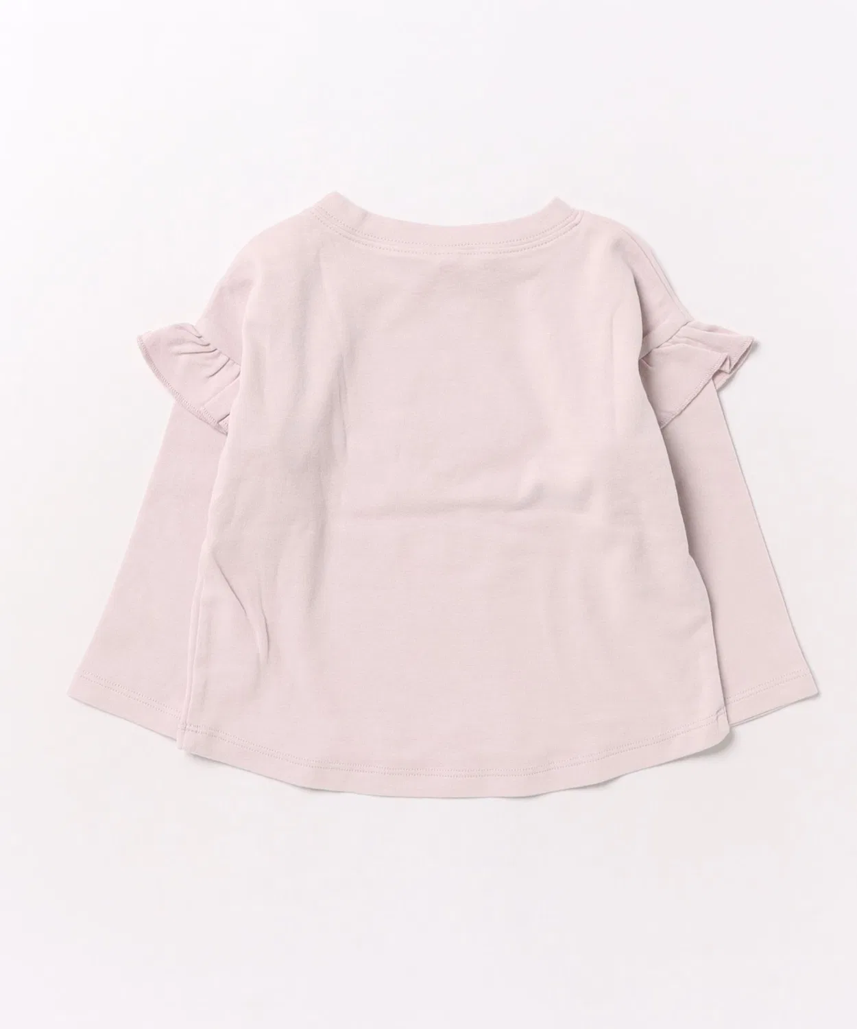 Детская футболка с длинным рукавомс воланами Ruffle Long Sleeve Tee B.I.D., Pink — фото 2