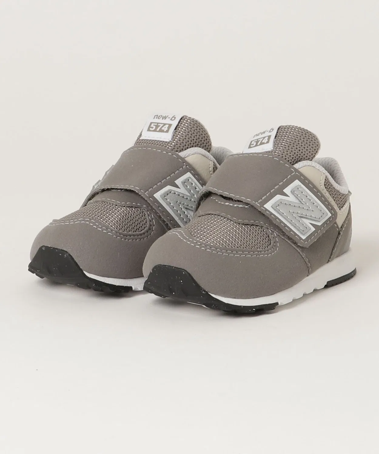 Детские кроссовки на липучках 574 New Balance, Серый