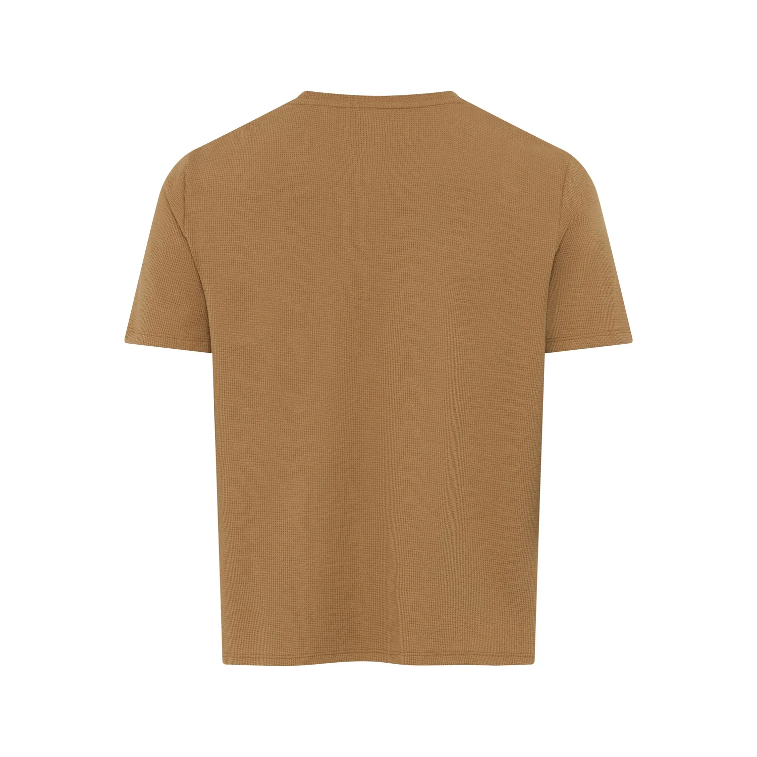 Мужская пижамная футболка с вафельной структурой BOSS, Medium Beige — фото 2