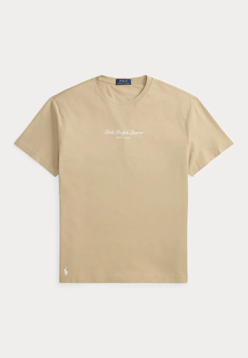 Классическая футболка с логотипом - футболка с принтом Polo Ralph Lauren, Vintage Khaki — фото 4