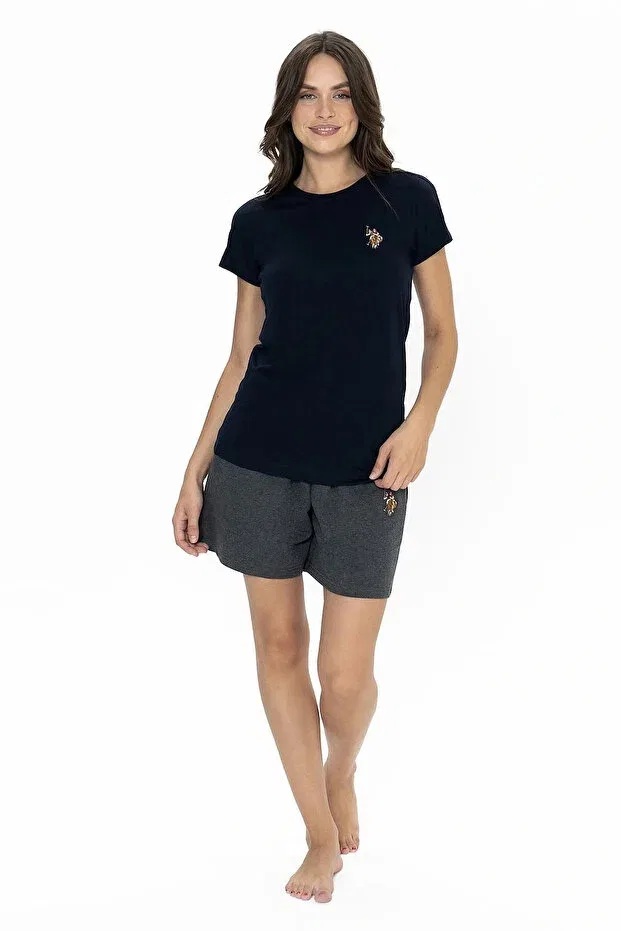 Женская пижама с коротким рукавом U.S. Polo Assn., Темно-Синий