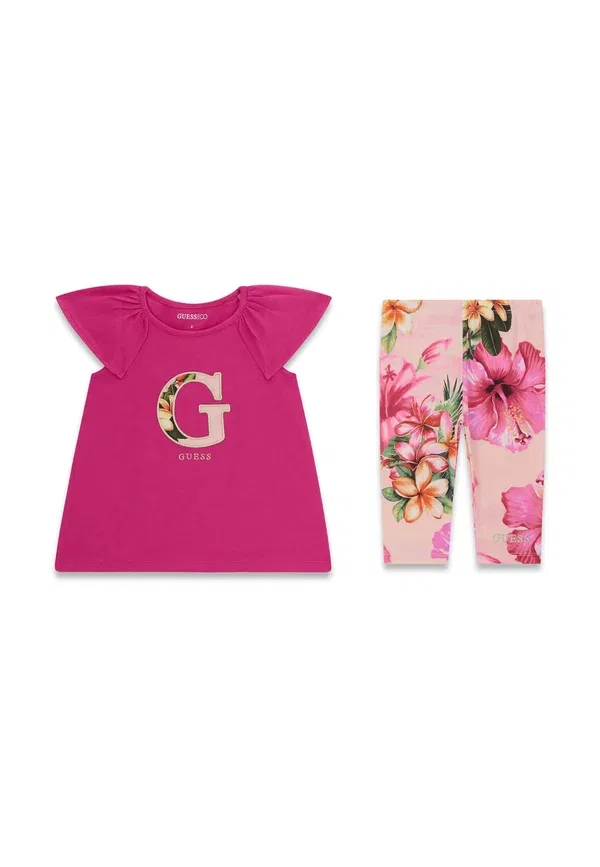 Комплект из футболки и леггинсов - леггинсы - брюки Guess, фуксия