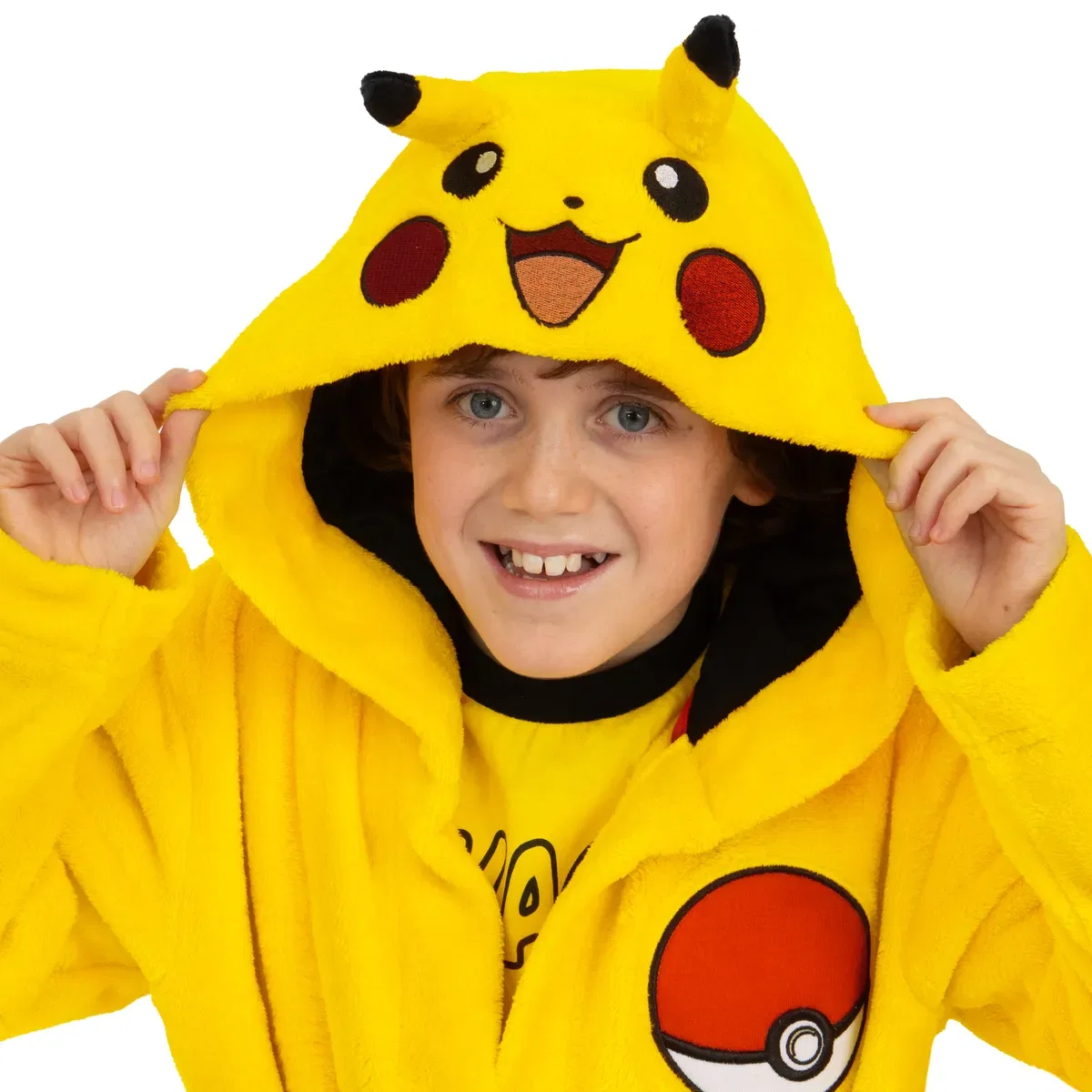 Детский халат из флиса Pikachu Pokemon, Yellow — фото 3