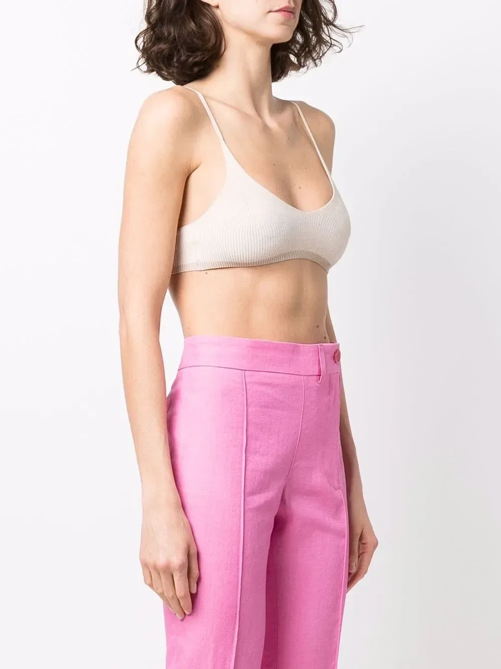 Топ-бралетт Le Bandeau Valensole Jacquemus, бежевый — фото 3