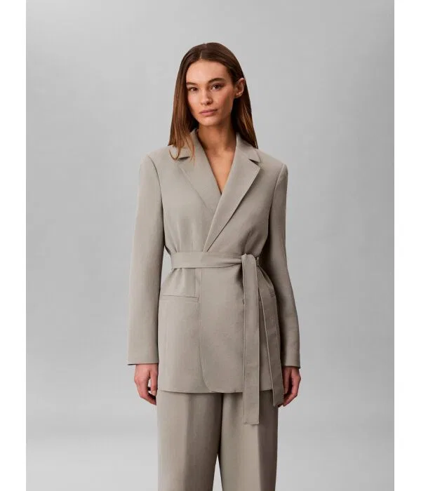 Женский элегантный пиджак Regular Fit Calvin Klein, серый