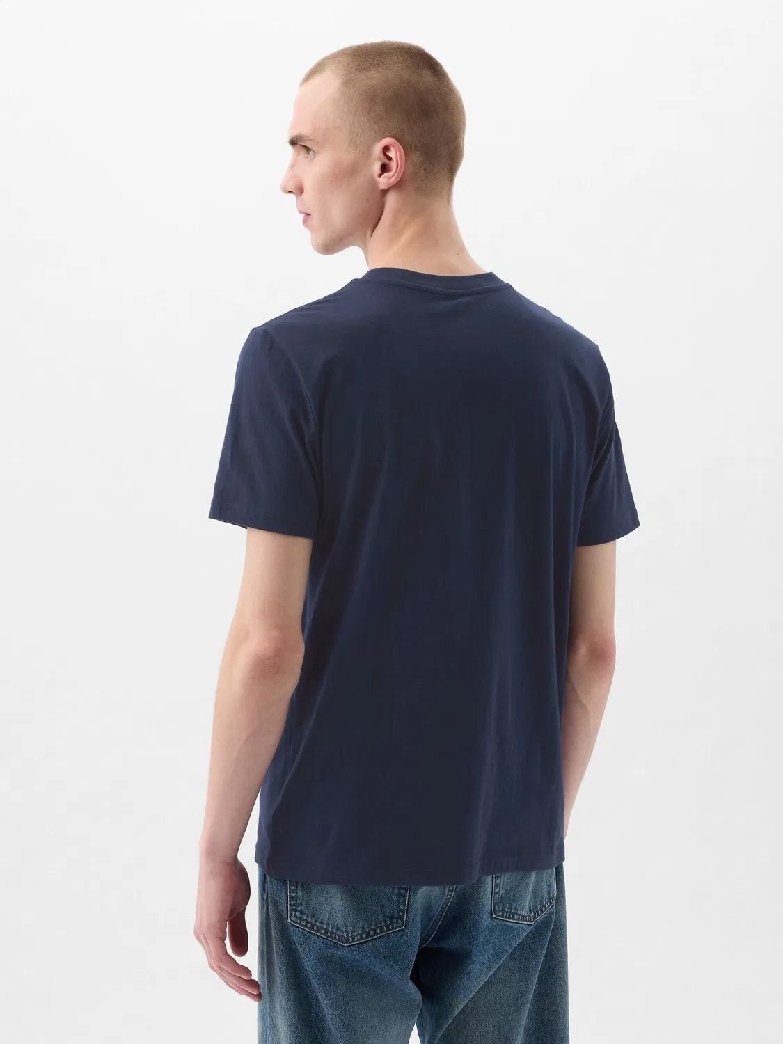 Футболка с карманом Gap, Navy Blue — фото 2