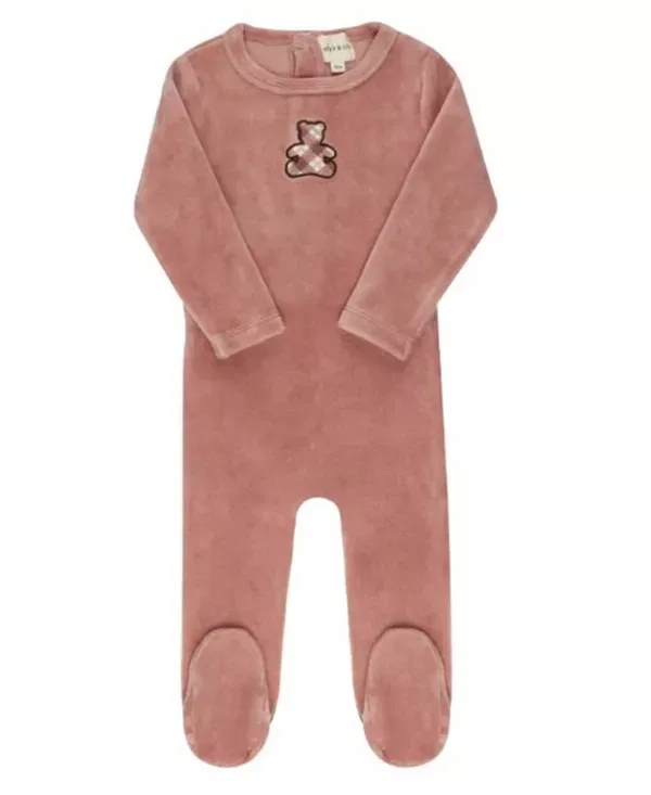 Детский комплект велюровый с принтом Take Me Home Set Ely'S & Co., розовый — фото 2