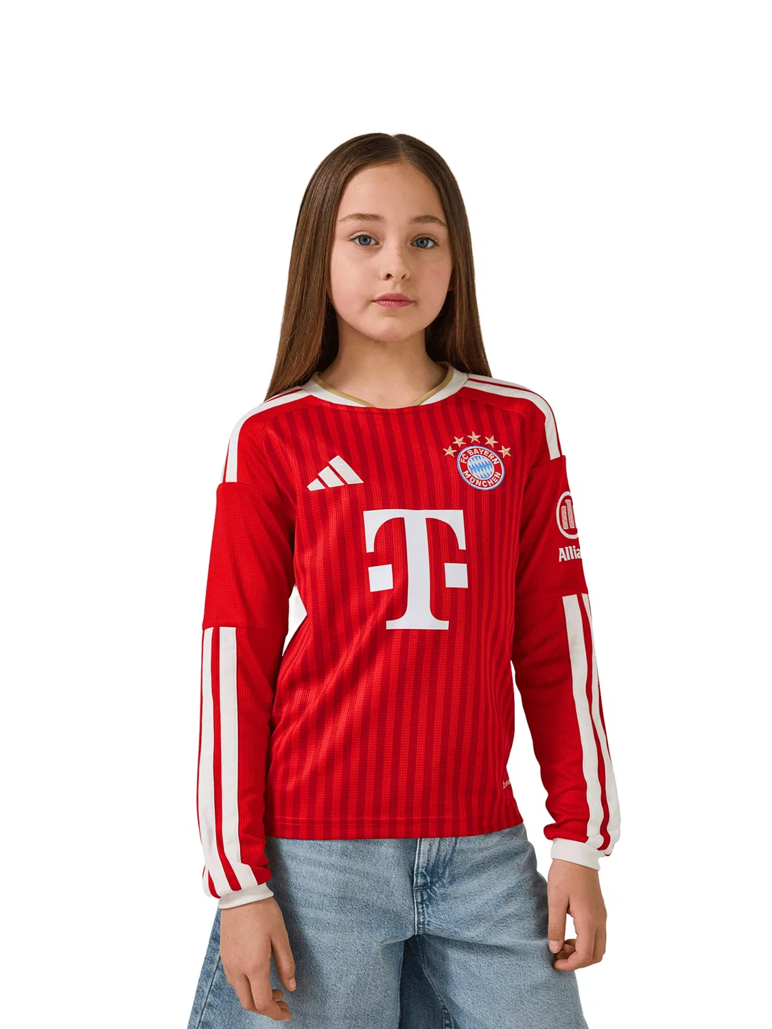 Футболка Adidas Performance Shirt FC Bayern München Home 26/27 красного и темно-красного цвета — фото 3