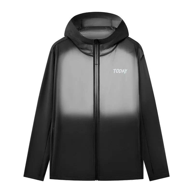 Детская ветровка с защитой от солнца Ice Silk Sun Protection MINISO, Mist Blue Smooth Blue Graffiti Chest Logo — фото 3