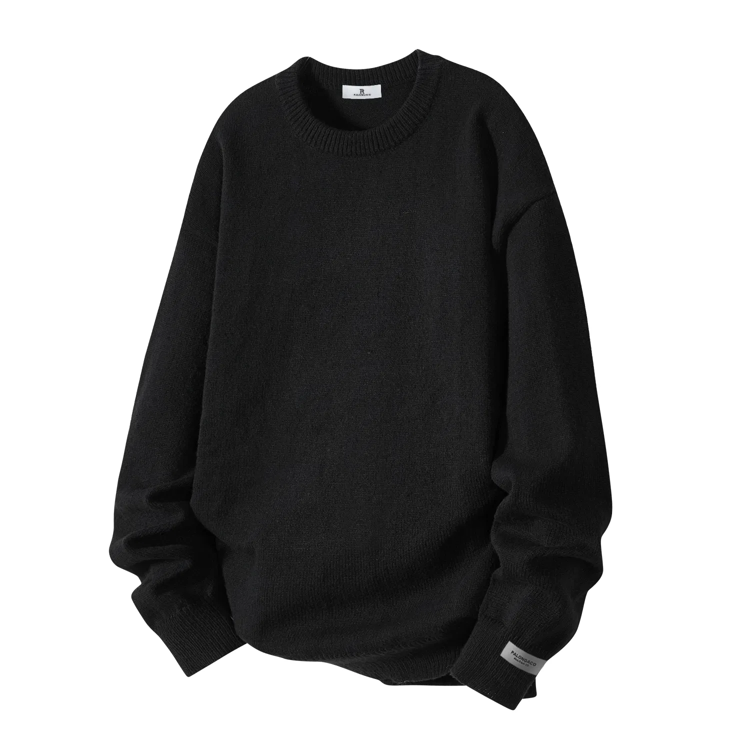 Детский свитер с круглым вырезом Unisex Crew Neck Moderate PAL ONGACO, Black
