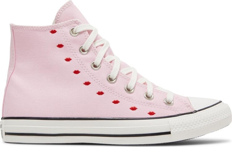 Кроссовки Converse Wmns Chuck Taylor All Star High Embroidered Hearts - Cherry Blossom, розовый