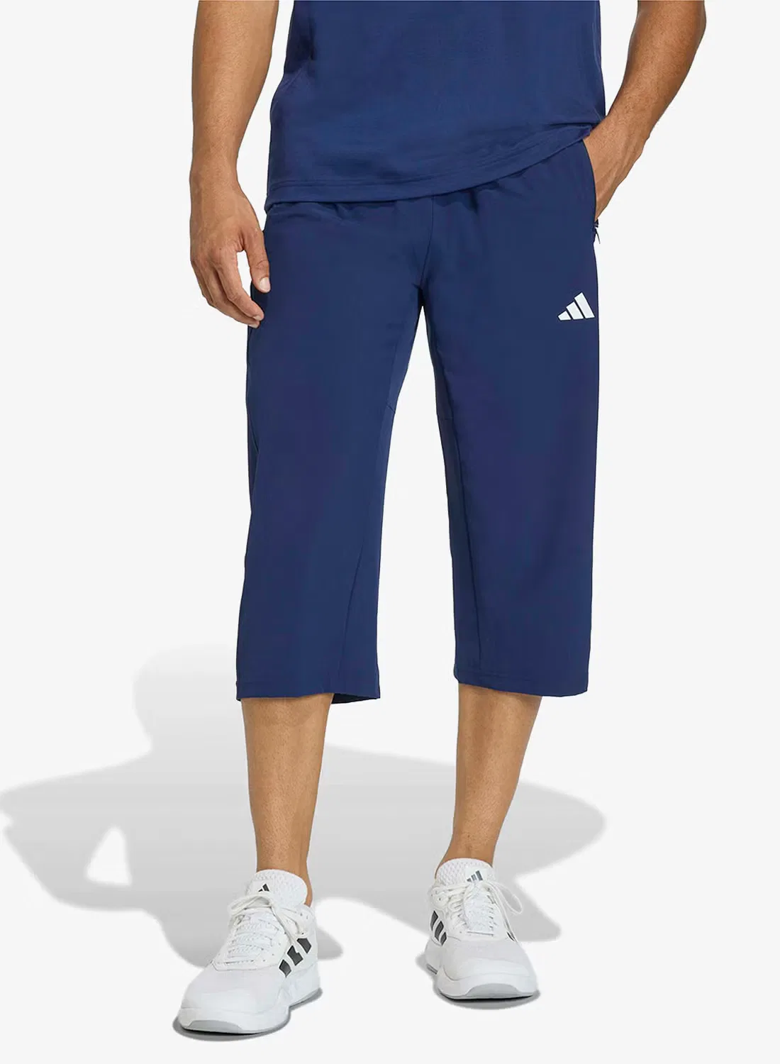 Брюки-джоггеры с технологией Climacool Flex Woven 3/4 Adidas, темно-синий