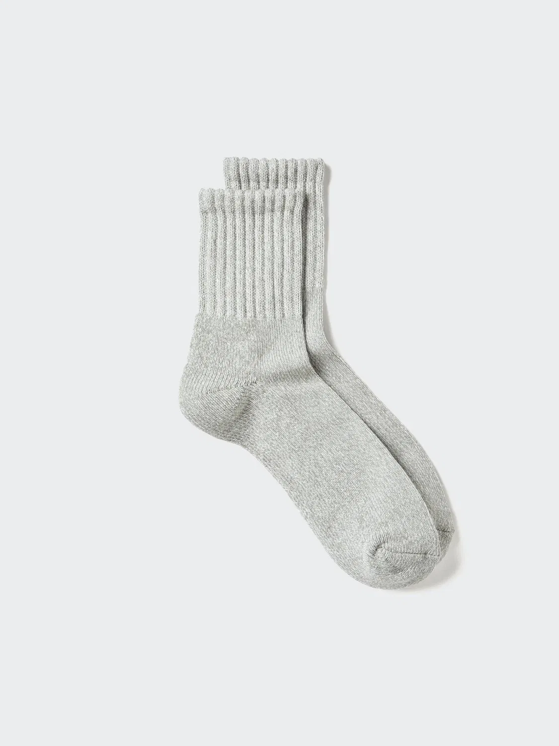Полуноски Uniqlo Heattech, с ворсом и мягкой посадкой, серый