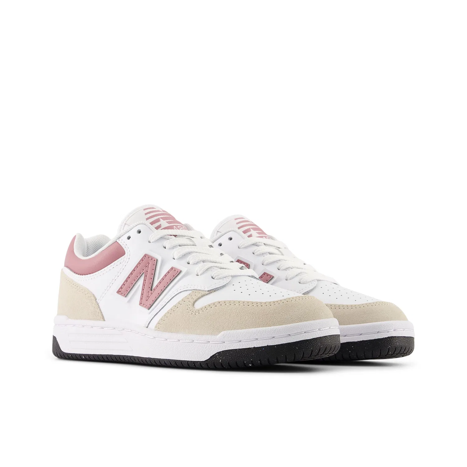Кроссовки New Balance B480 Lace белого цвета — фото 3